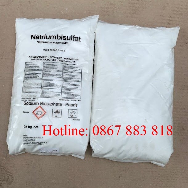 Natri hydro sunphat - NaHSO4 - Sodium bisulfate thực phẩm
